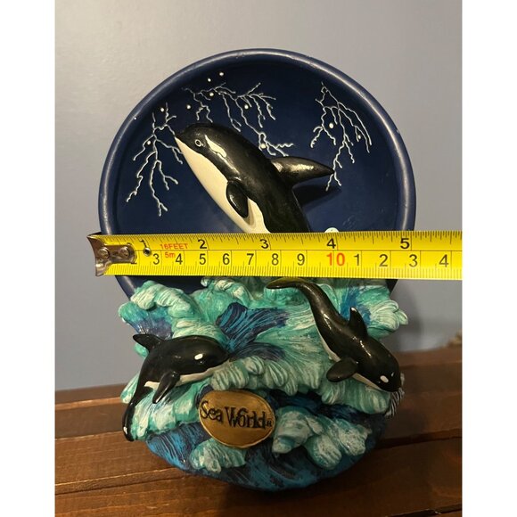 Y2K Sea World Orca Ceramic LightUp Musical Collectible Figurine Sealife WORKS‎ - Picture 11 of 13